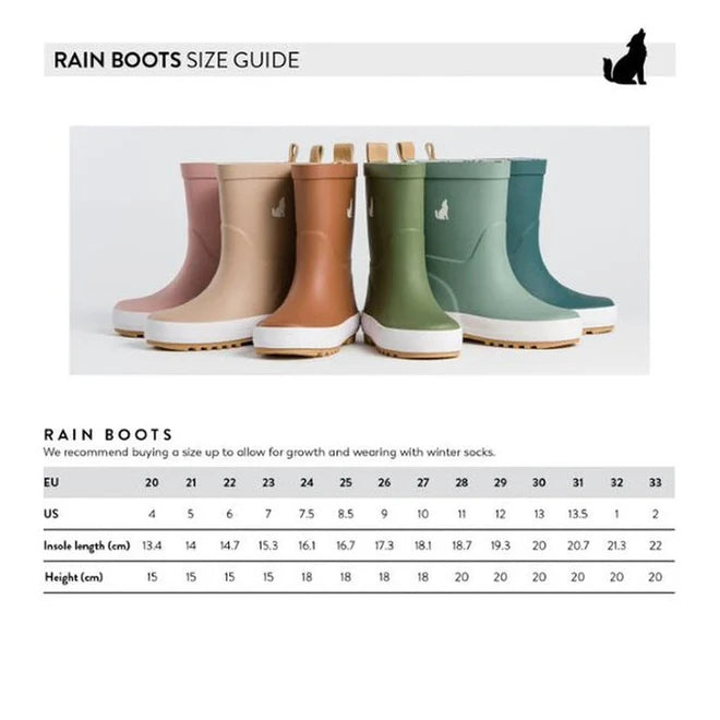 Crywolf Rain Boots- Khaki