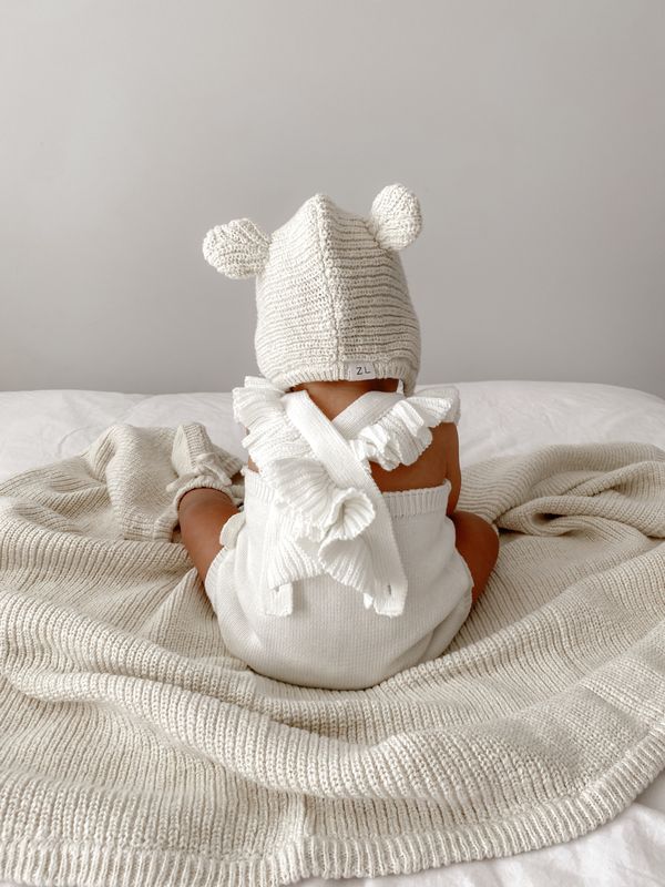 FRILL ROMPER | MILK