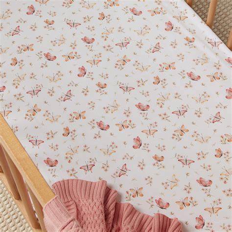 Snuggle Hunny Butterfly Fitted Cot