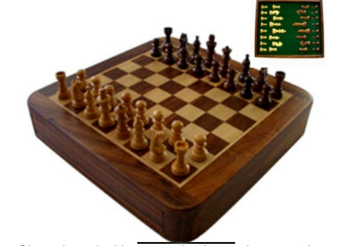 Chess board with magnetic pieces - PREORDER ONLY