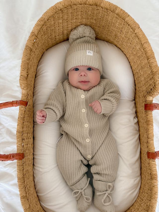 CLASSIC KNIT ROMPER | MOSS